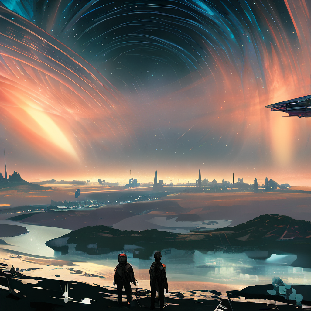 第二届ai绘画科幻艺术大赛作品欣赏