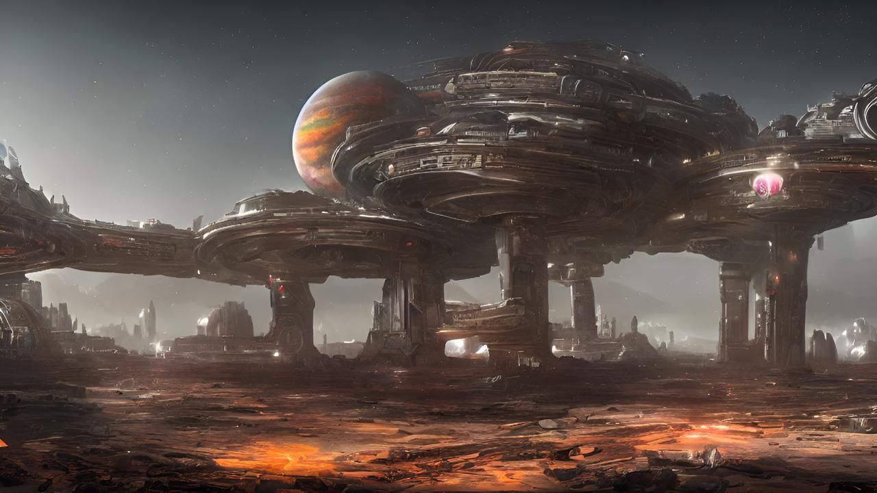 第二届ai绘画科幻艺术大赛作品欣赏