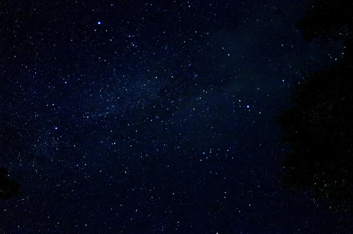 爱上科幻里描绘的灿烂星河后，笔者拍摄的第一张星空照片